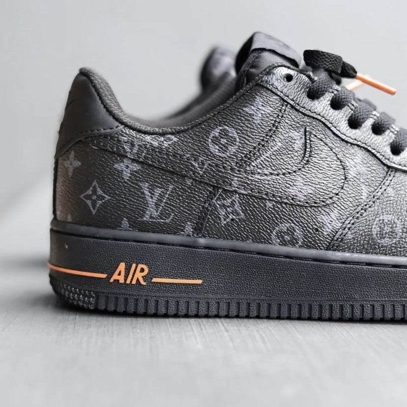 Nike Air Force 1 x Louis Vuitton Triple Black